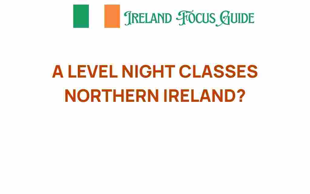 a-level-night-classes-northern-ireland