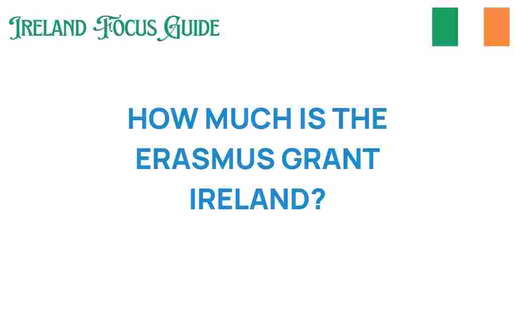 how-much-is-the-erasmus-grant-ireland